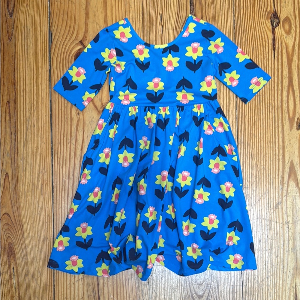 Hanna Andersson Blue Sundress Casual Short Sleeve